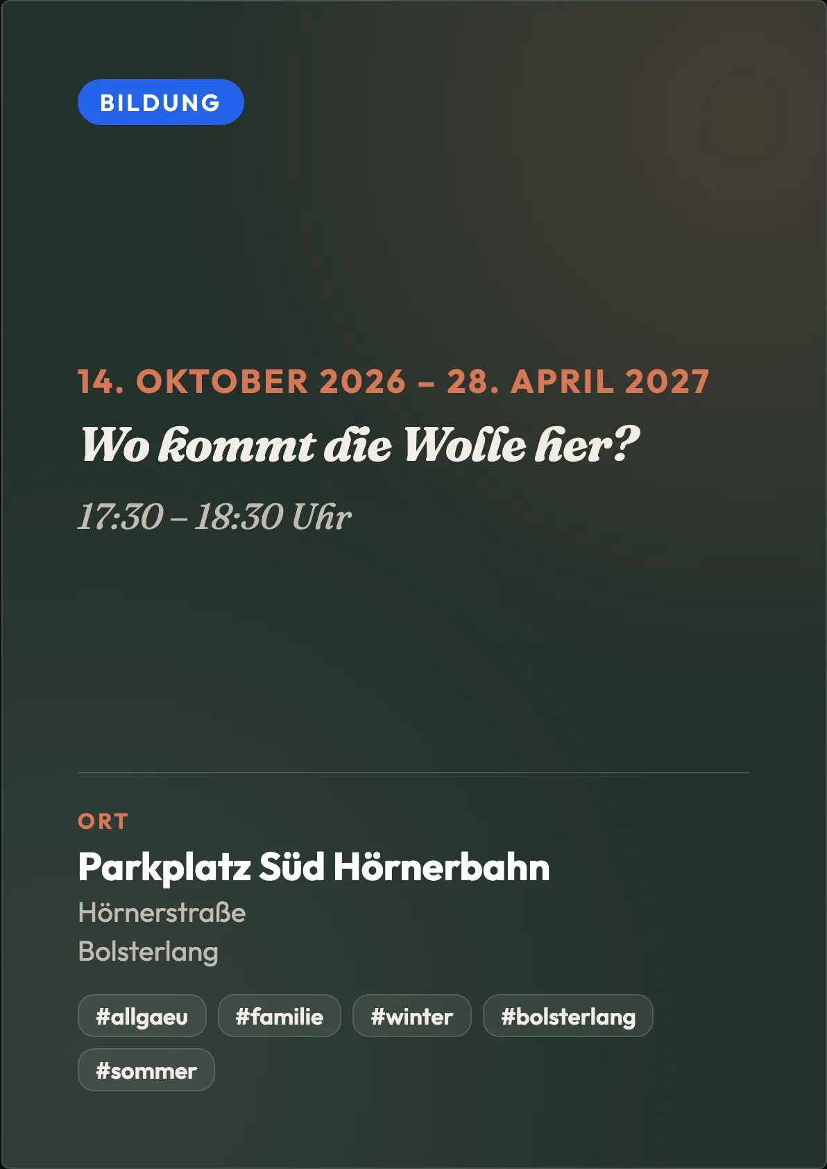 Veranstaltungsflyer