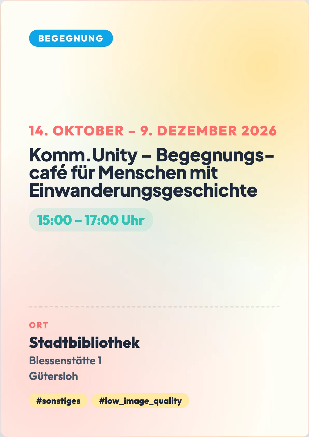 Veranstaltungsflyer