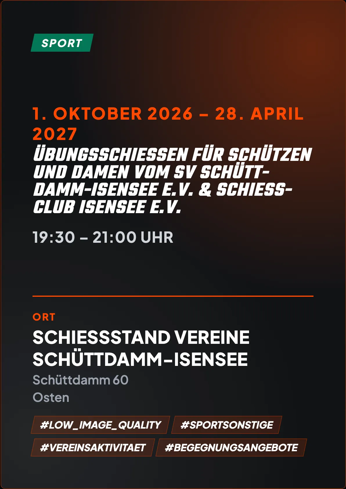 Veranstaltungsflyer