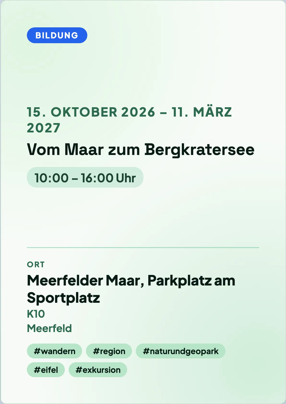 Veranstaltungsflyer