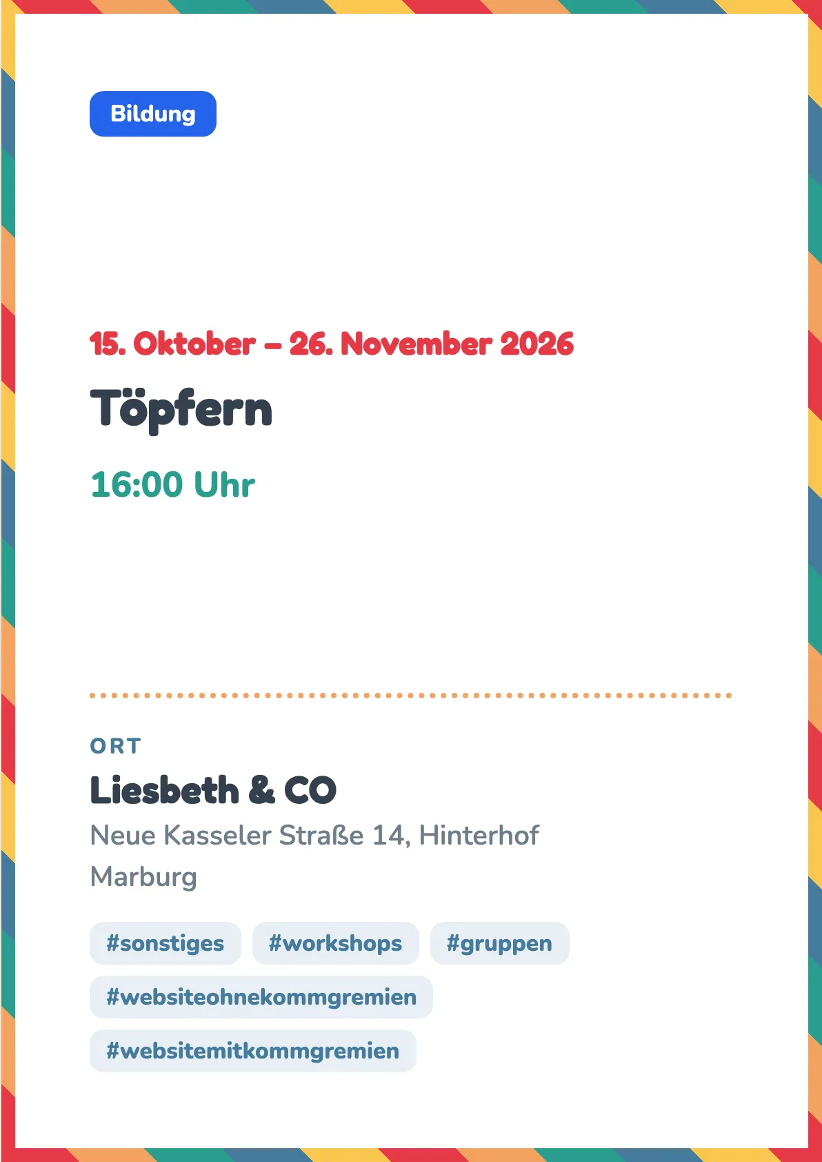 Veranstaltungsflyer