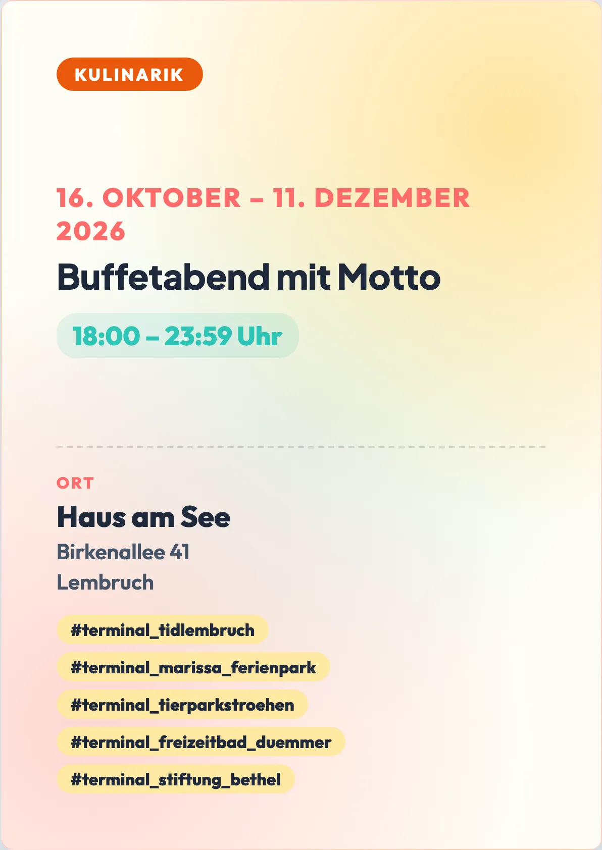 Veranstaltungsflyer