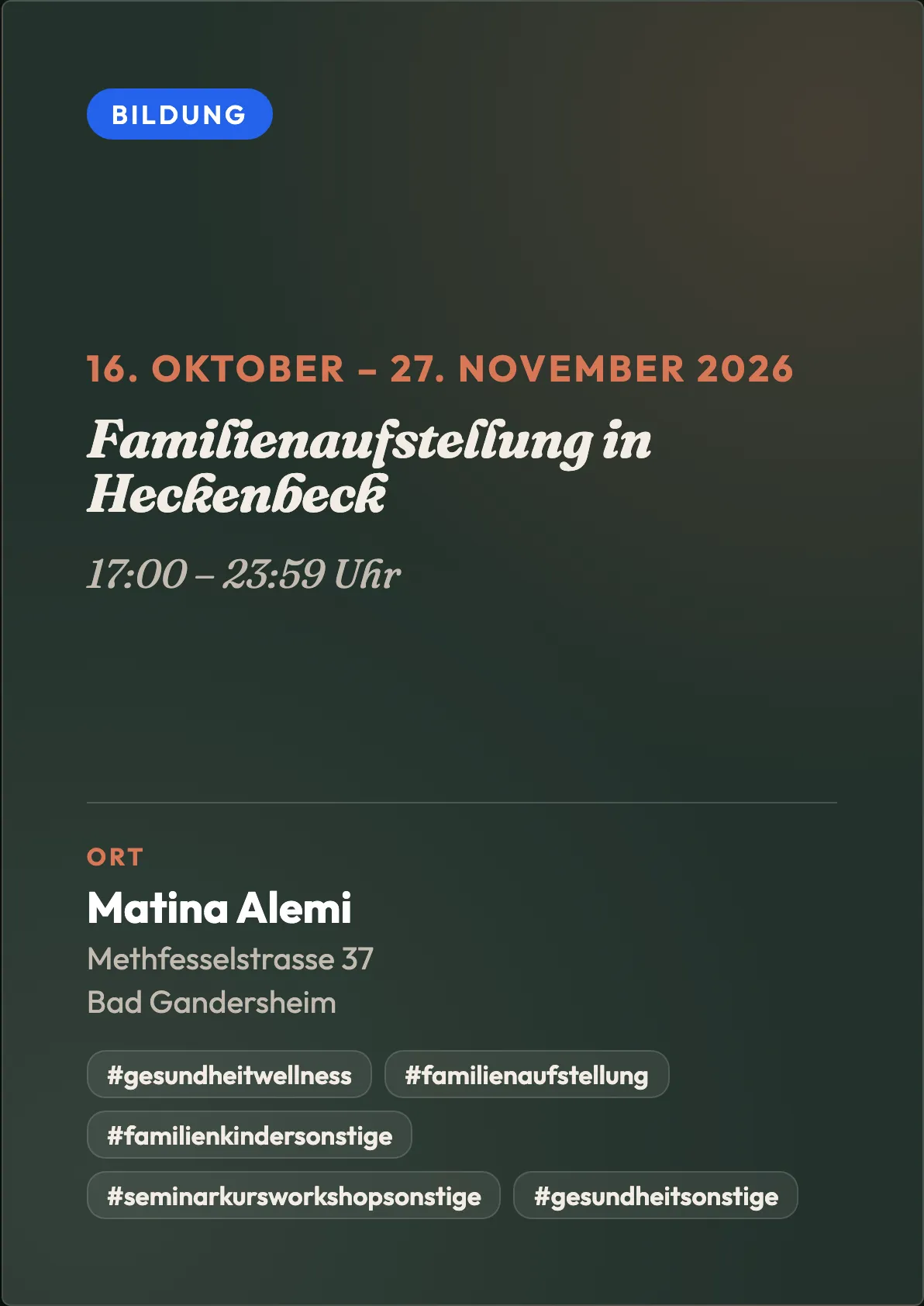 Veranstaltungsflyer
