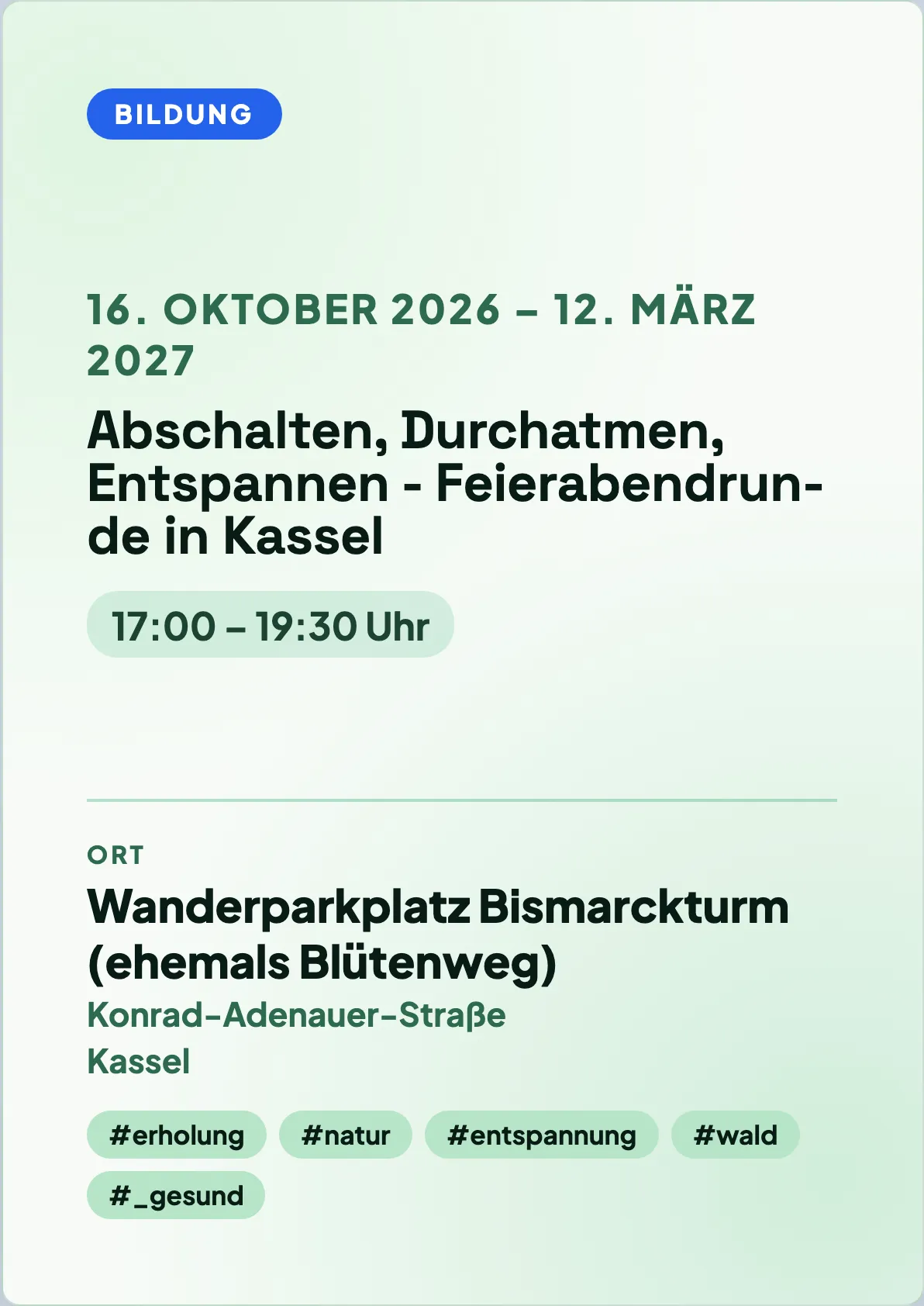 Veranstaltungsflyer