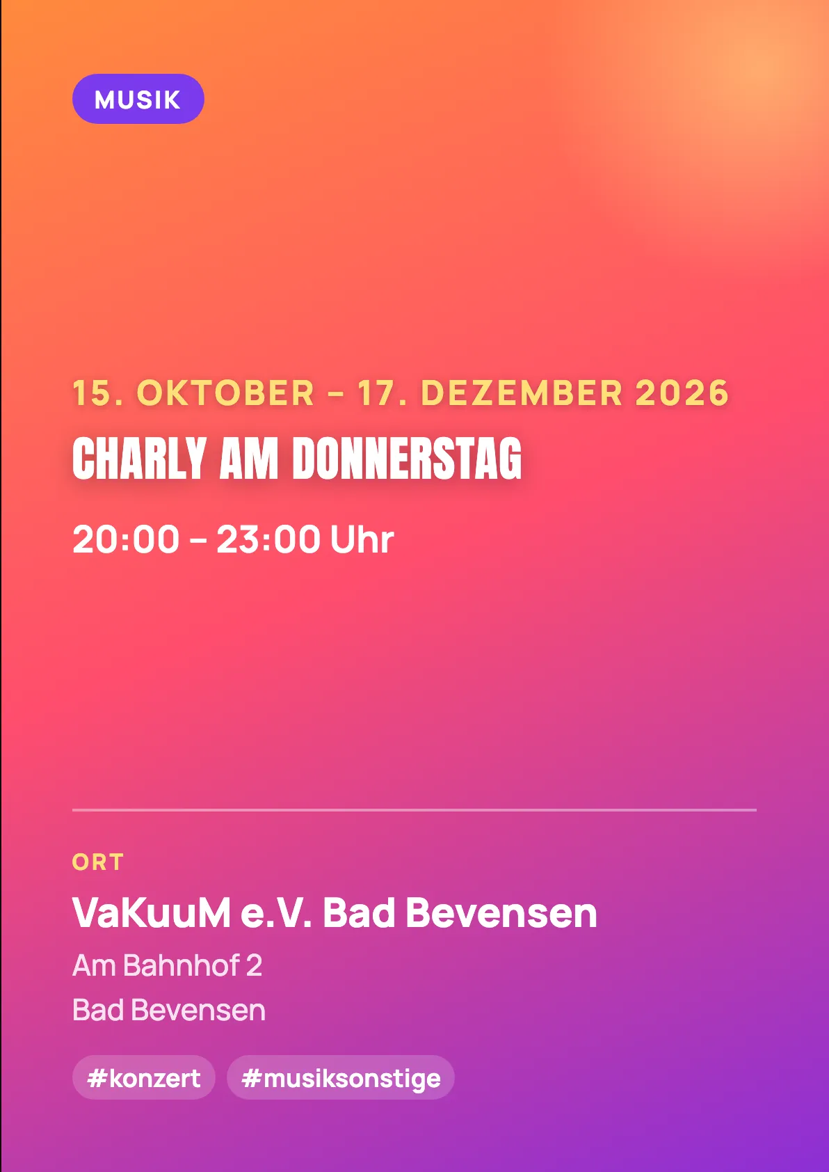 Veranstaltungsflyer
