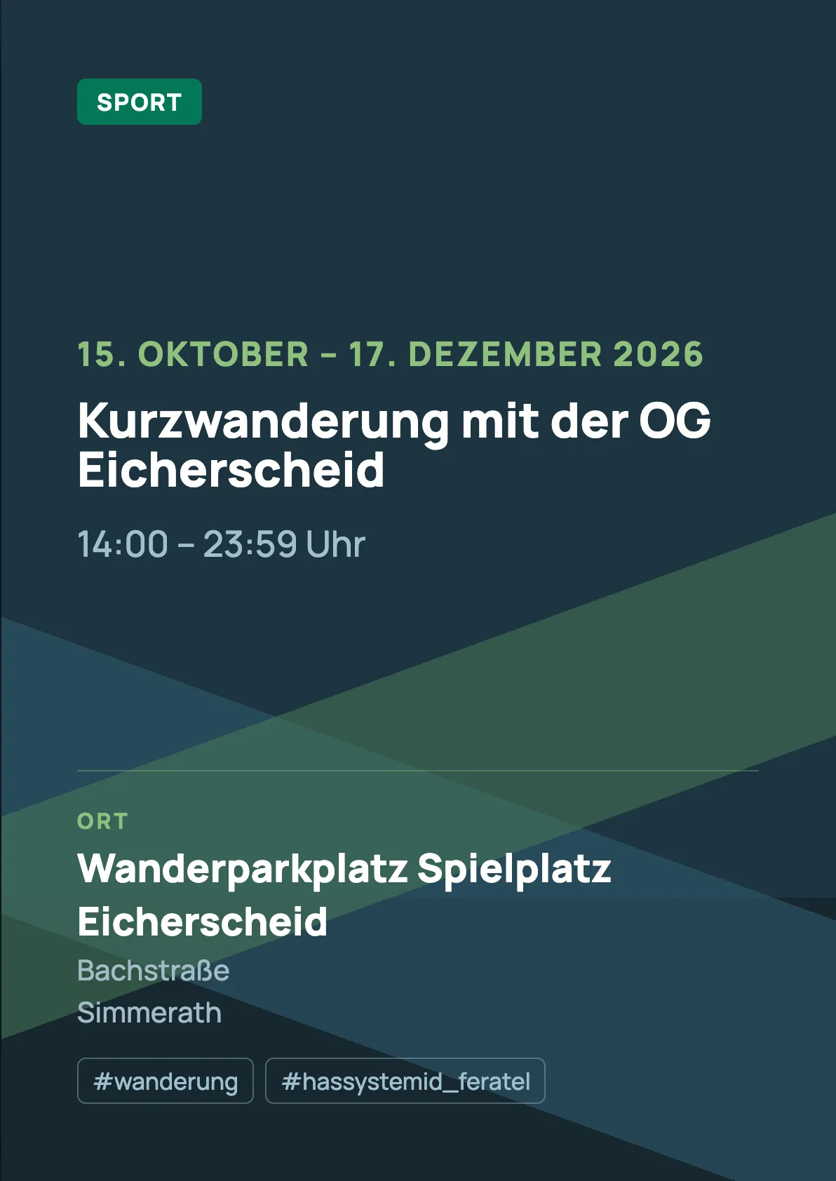 Veranstaltungsflyer