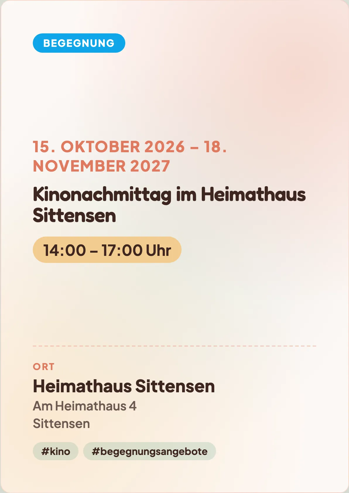 Veranstaltungsflyer
