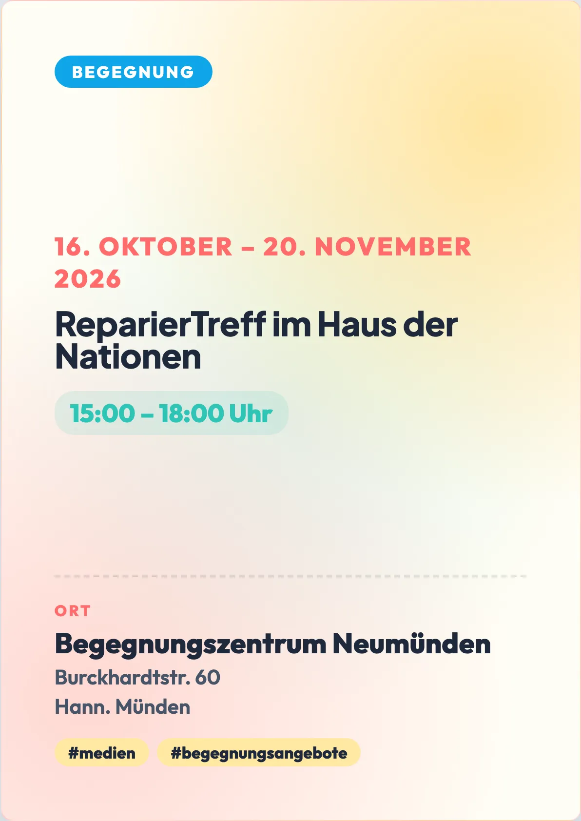 Veranstaltungsflyer