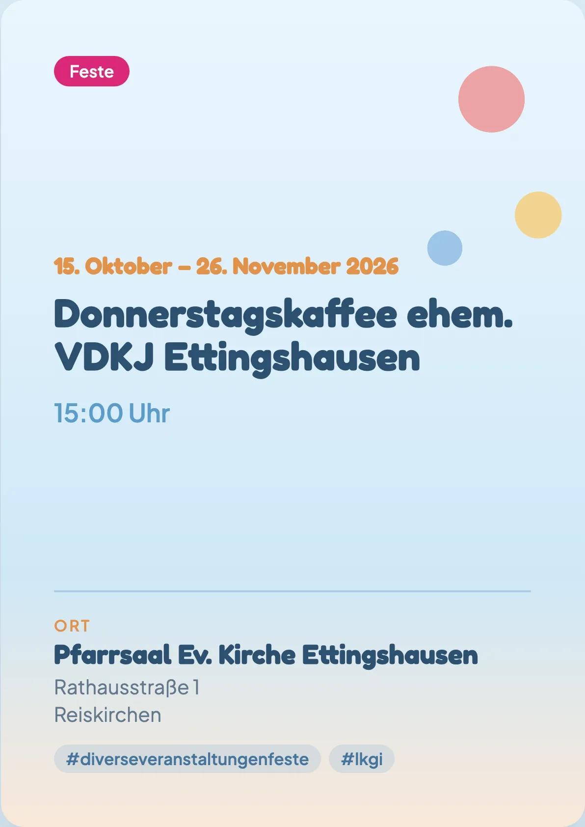 Veranstaltungsflyer