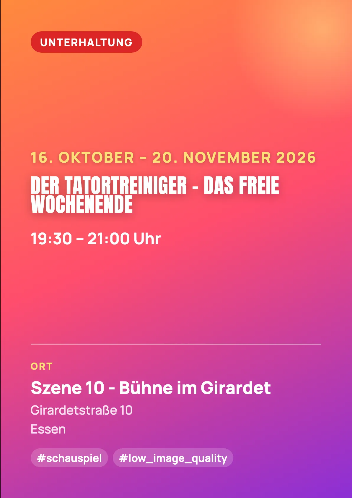 Veranstaltungsflyer