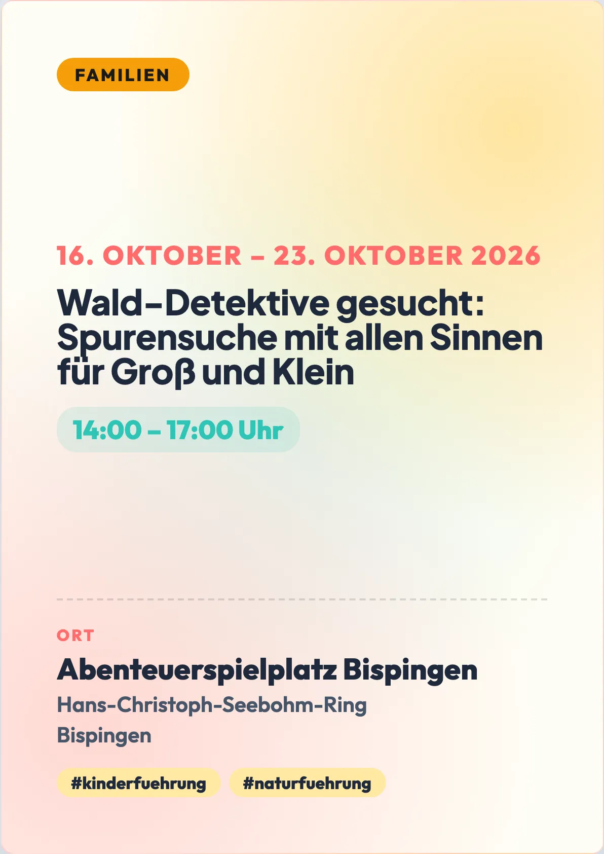 Veranstaltungsflyer