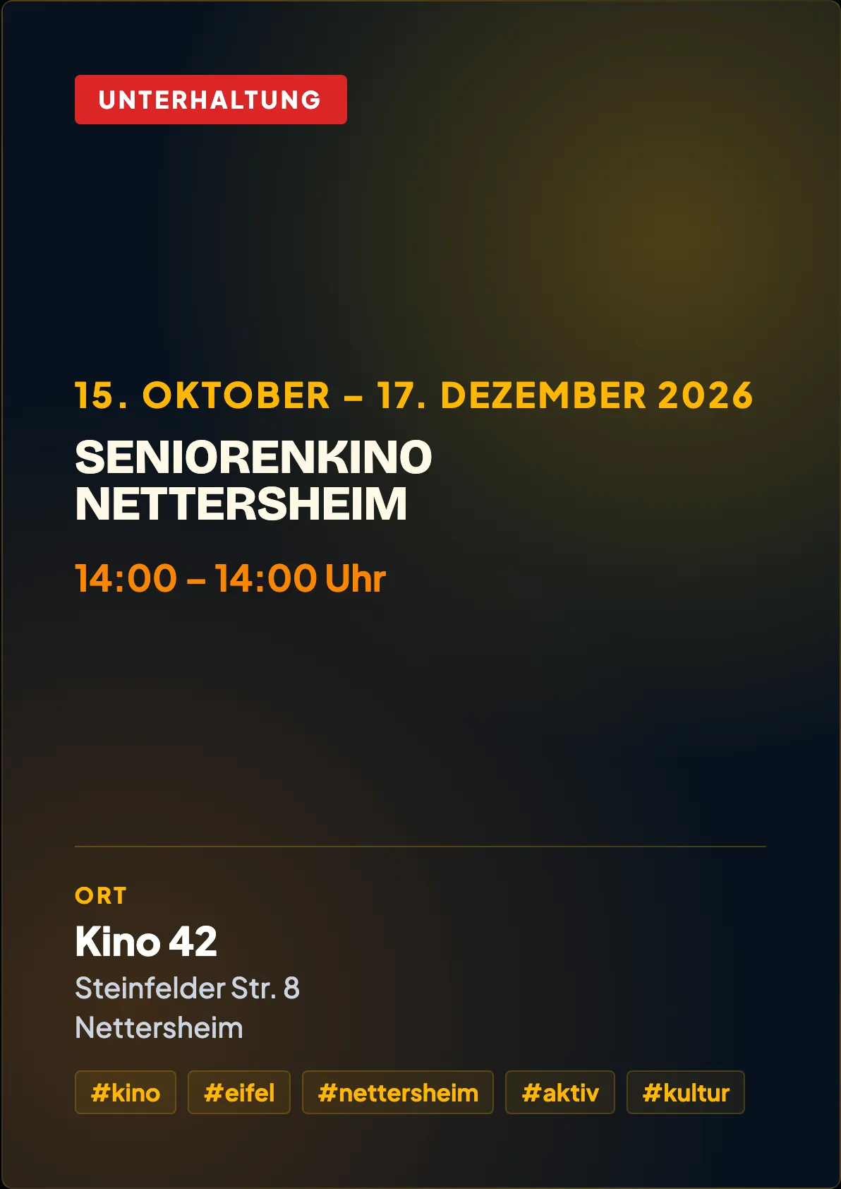 Veranstaltungsflyer