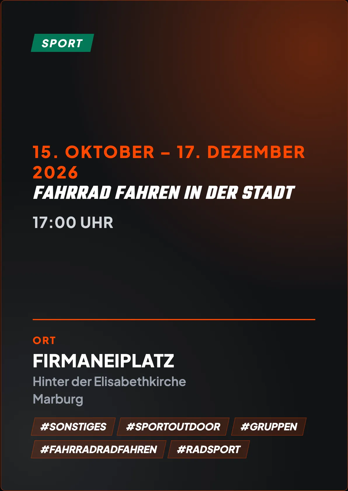 Veranstaltungsflyer