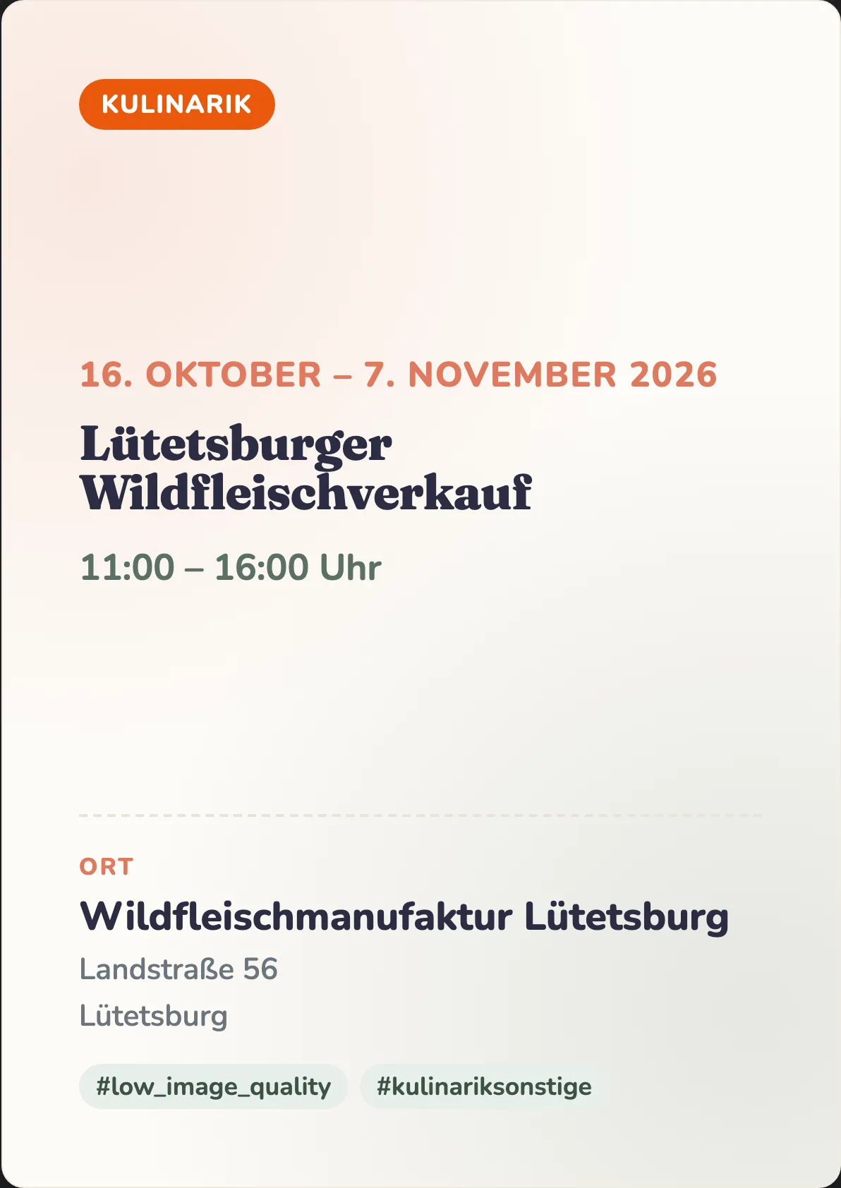 Veranstaltungsflyer