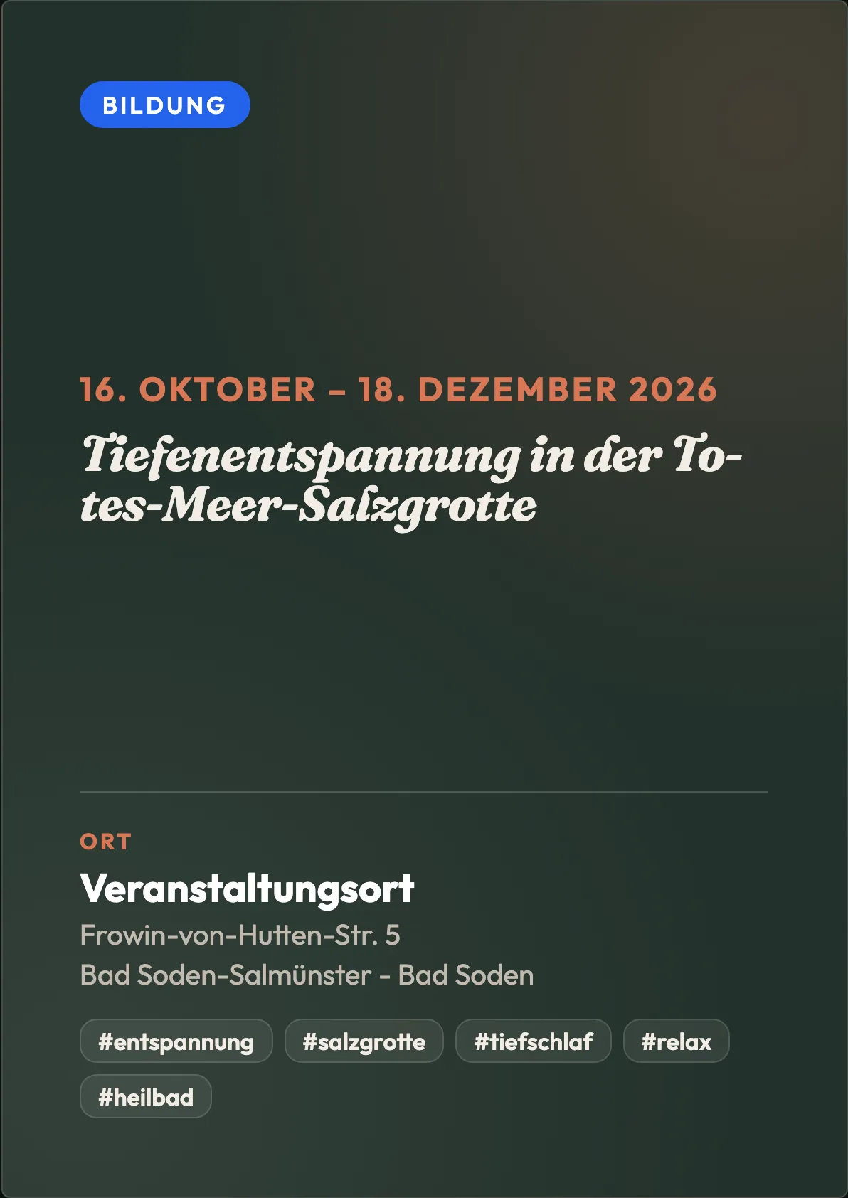Veranstaltungsflyer