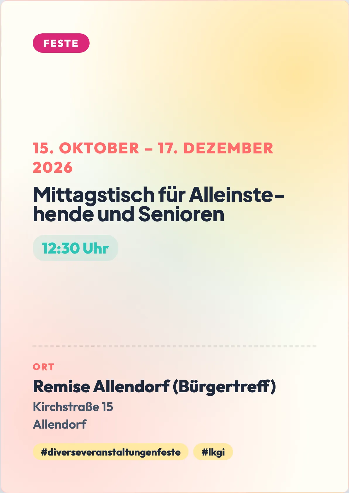 Veranstaltungsflyer