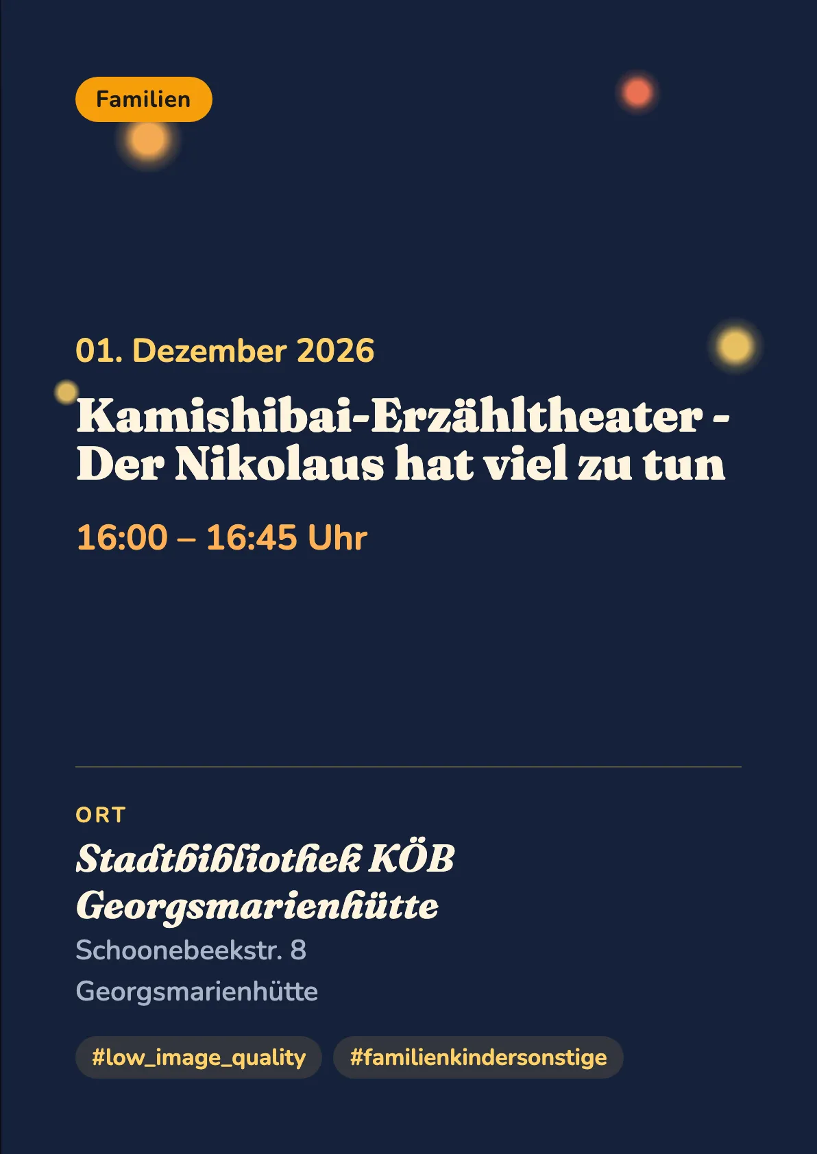 Veranstaltungsflyer