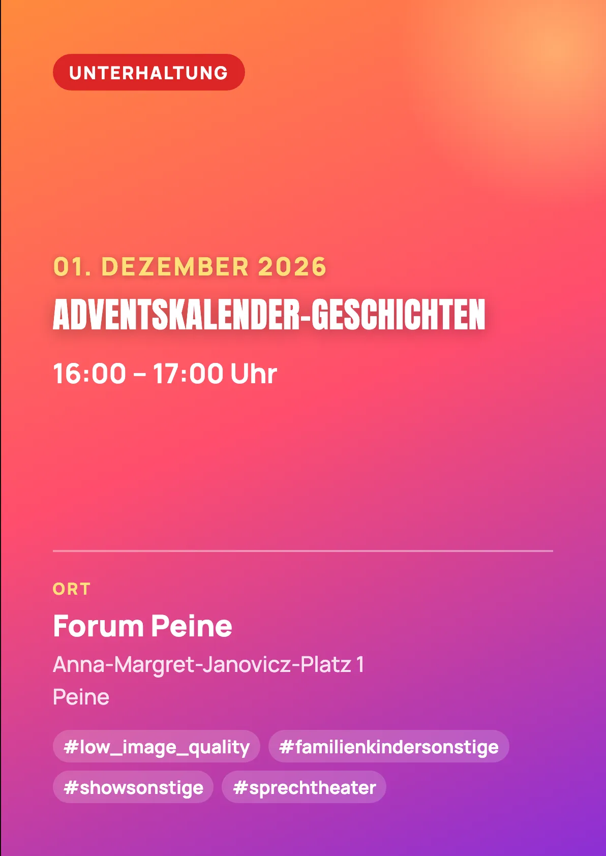 Veranstaltungsflyer