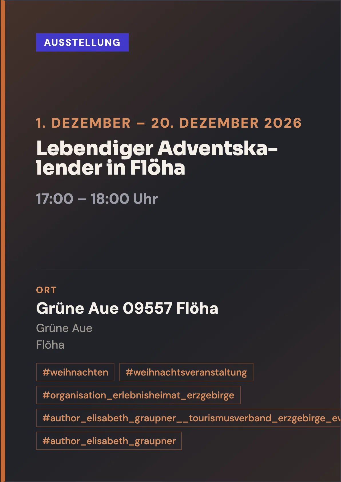 Veranstaltungsflyer