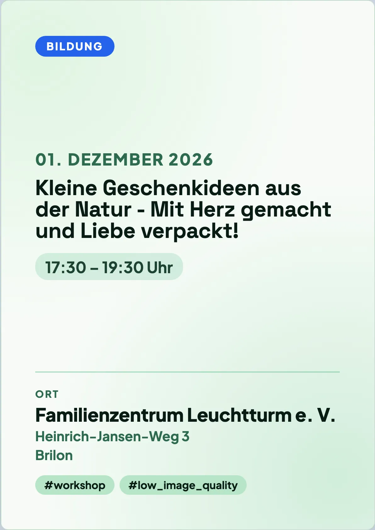 Veranstaltungsflyer