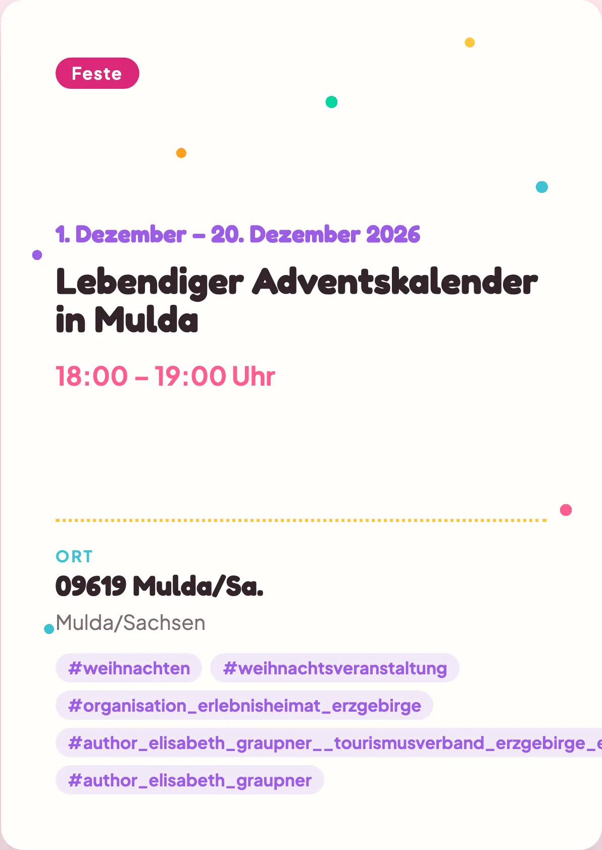 Veranstaltungsflyer
