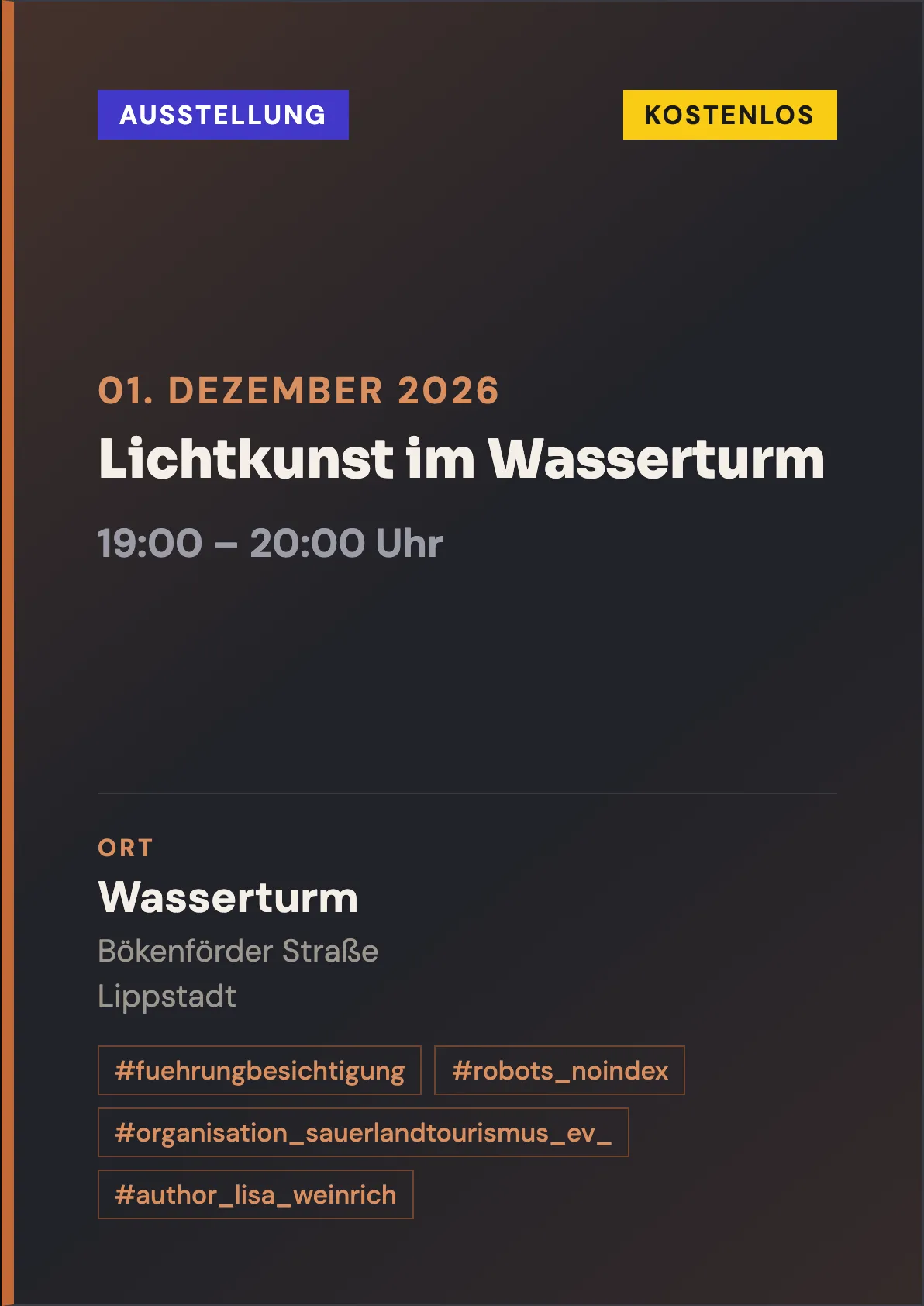 Veranstaltungsflyer