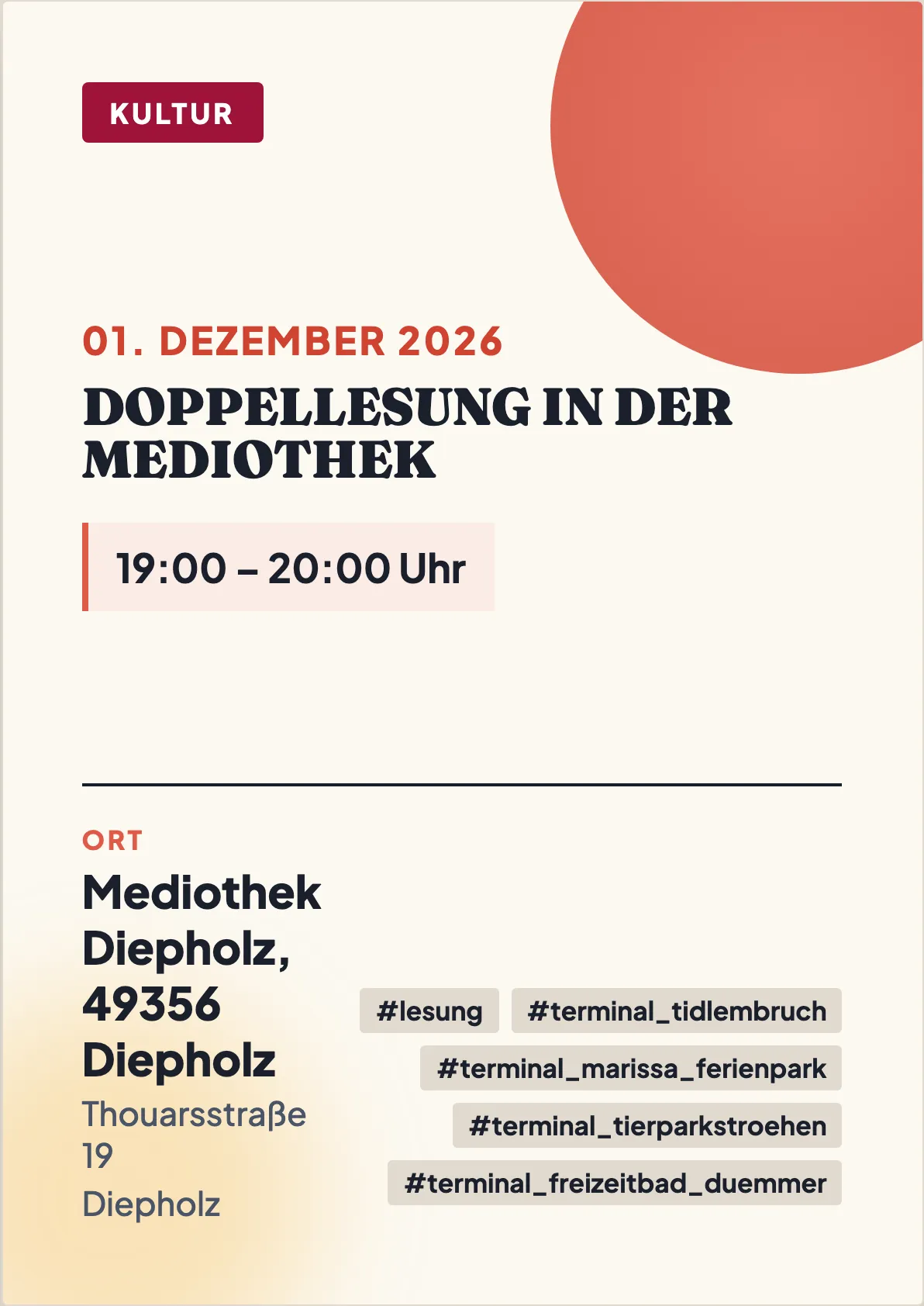 Veranstaltungsflyer