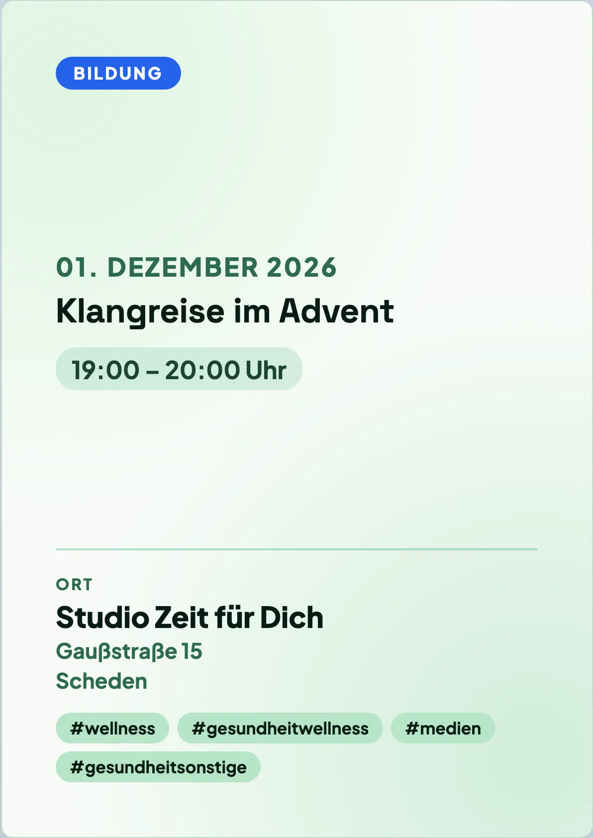 Veranstaltungsflyer