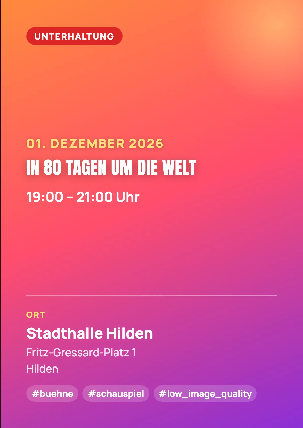 Veranstaltungsflyer