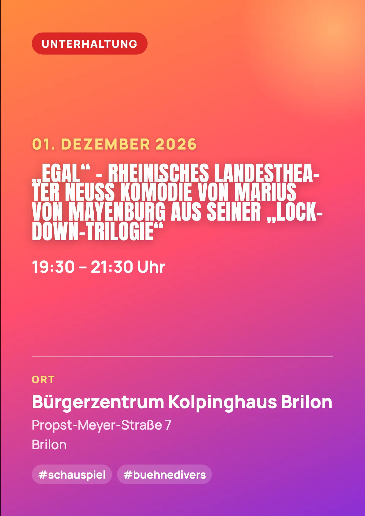 Veranstaltungsflyer
