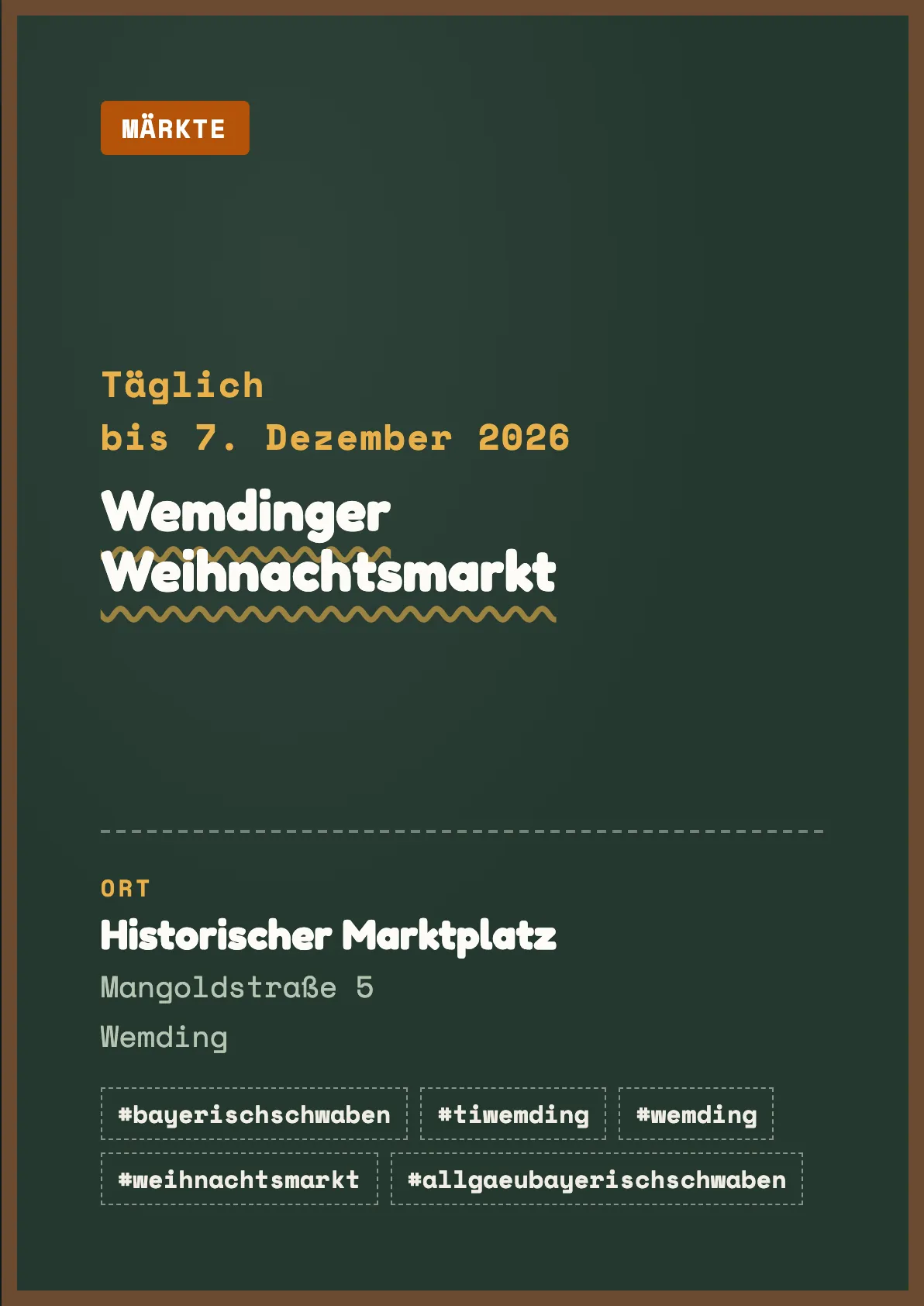 Veranstaltungsflyer