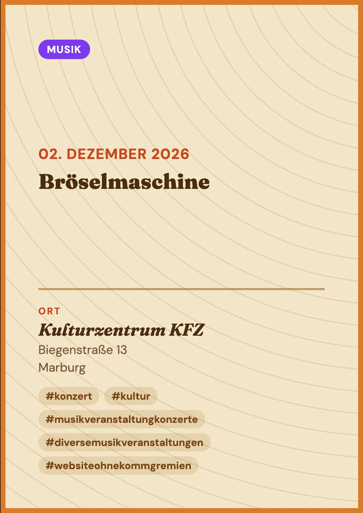 Veranstaltungsflyer
