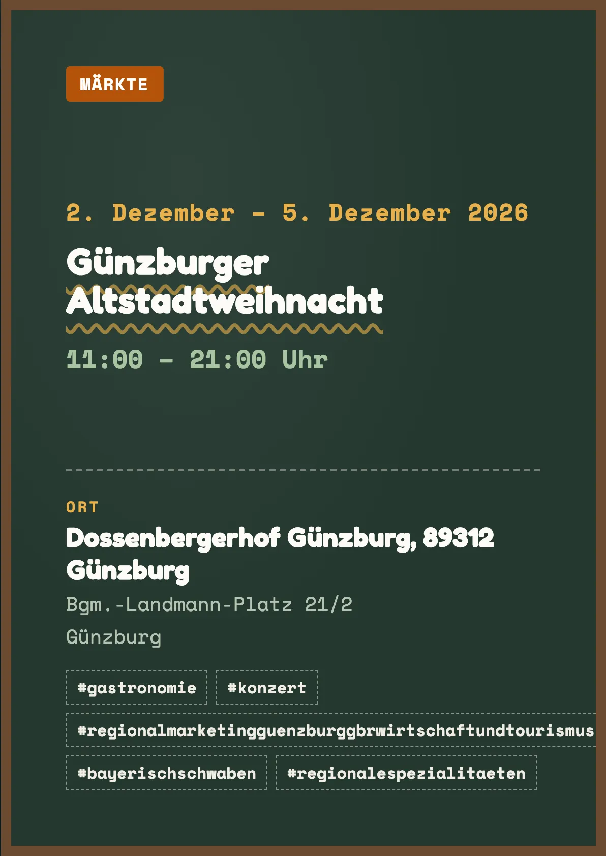 Veranstaltungsflyer