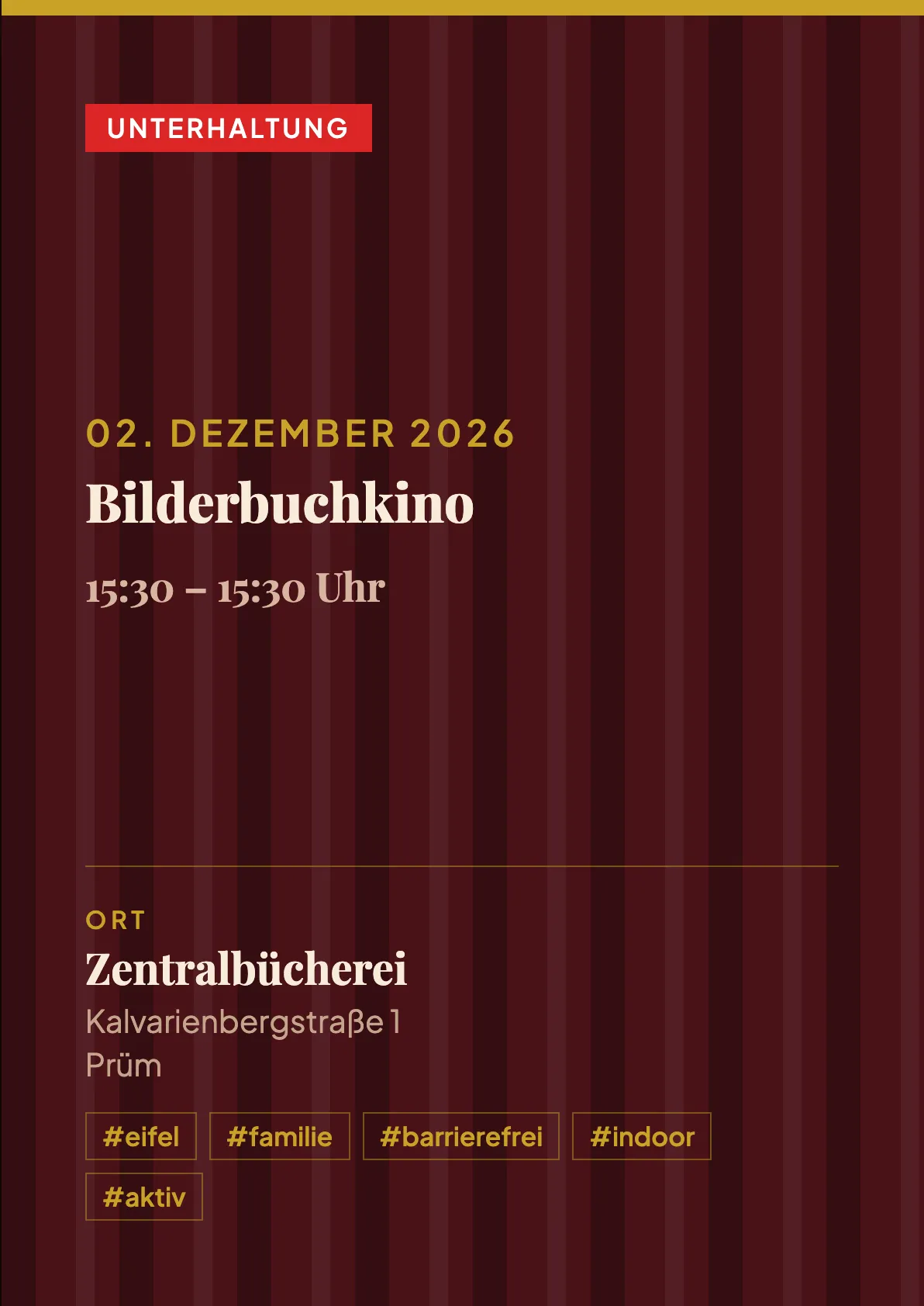 Veranstaltungsflyer
