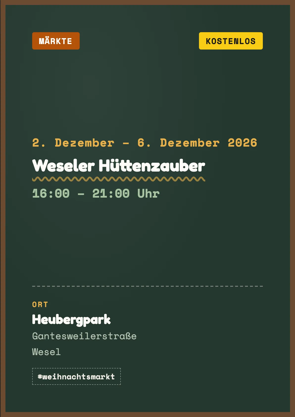 Veranstaltungsflyer