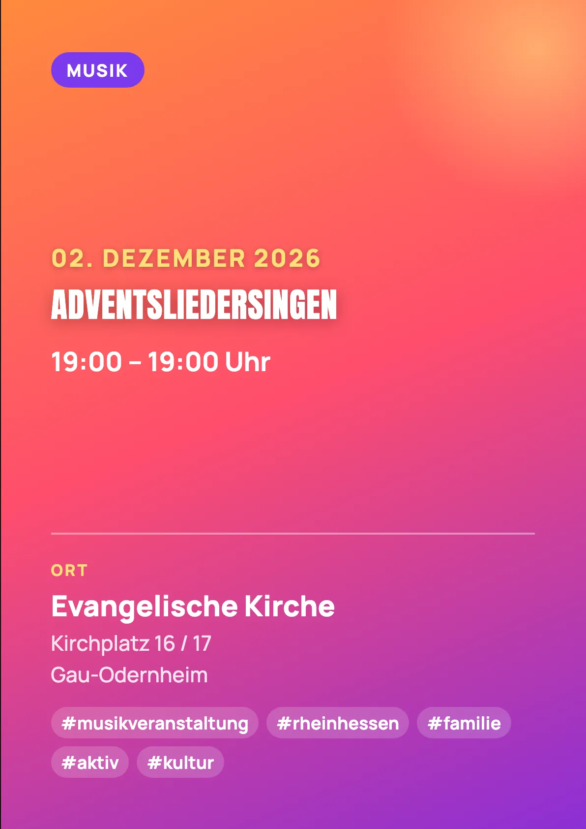 Veranstaltungsflyer
