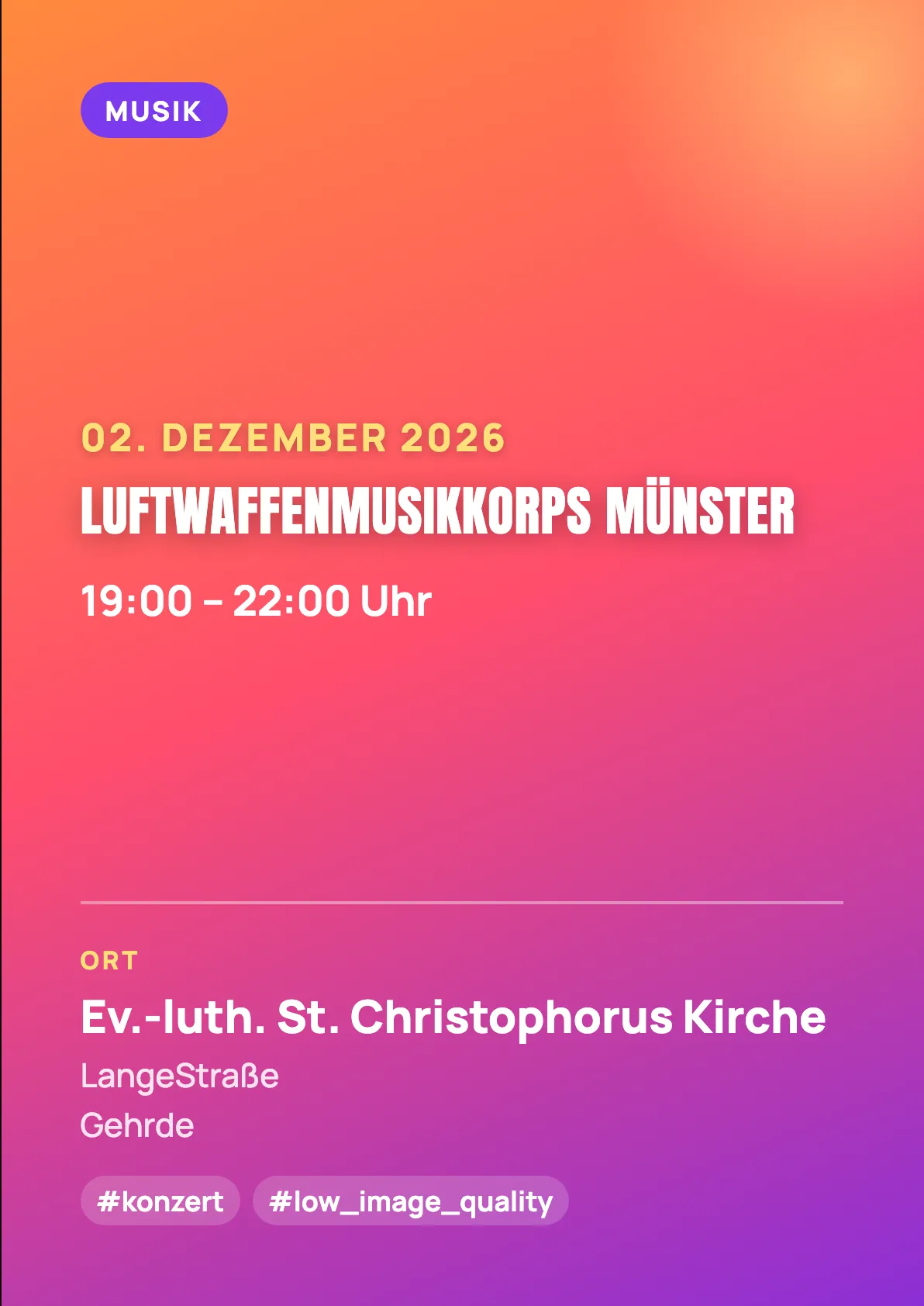 Veranstaltungsflyer