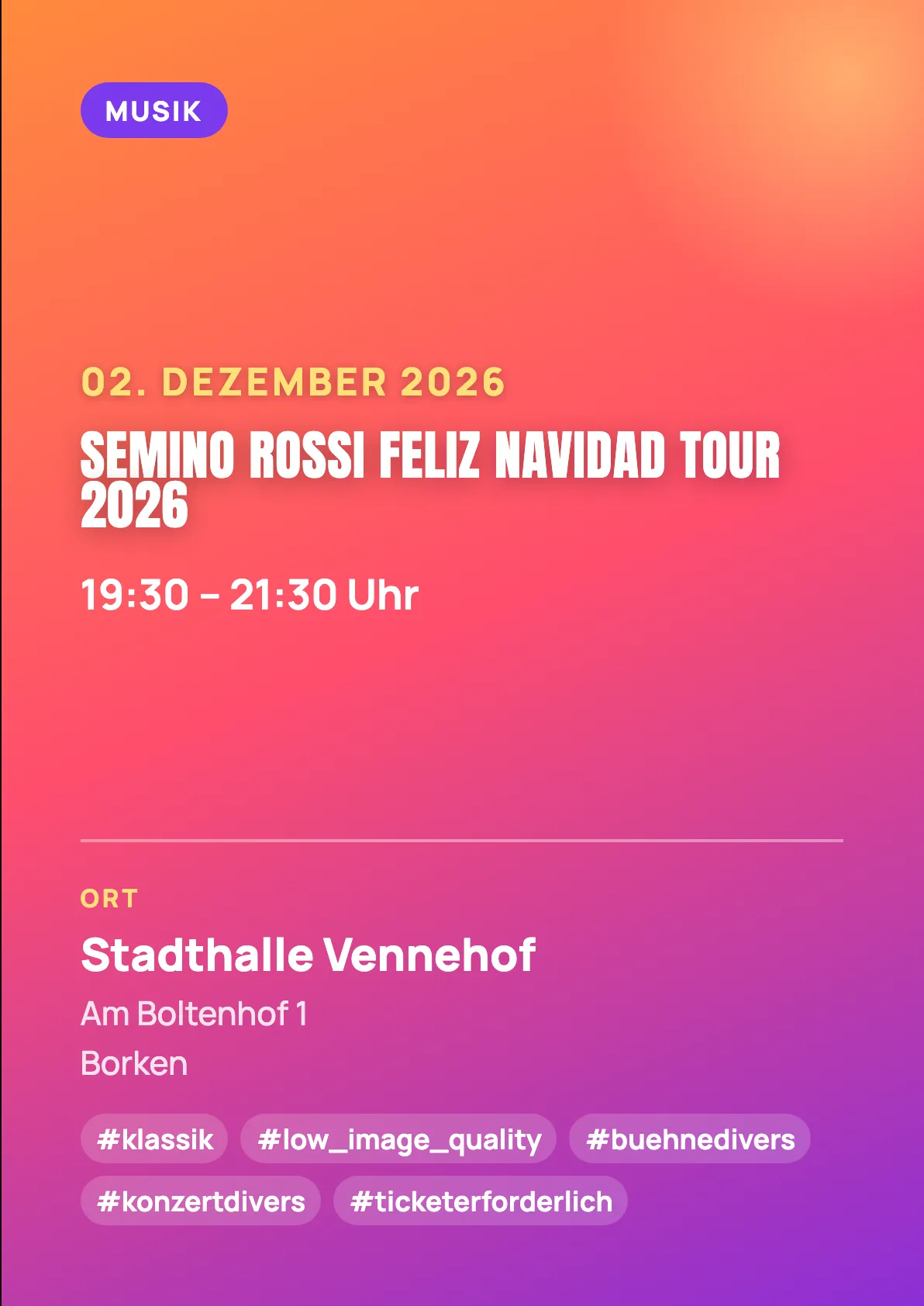 Veranstaltungsflyer
