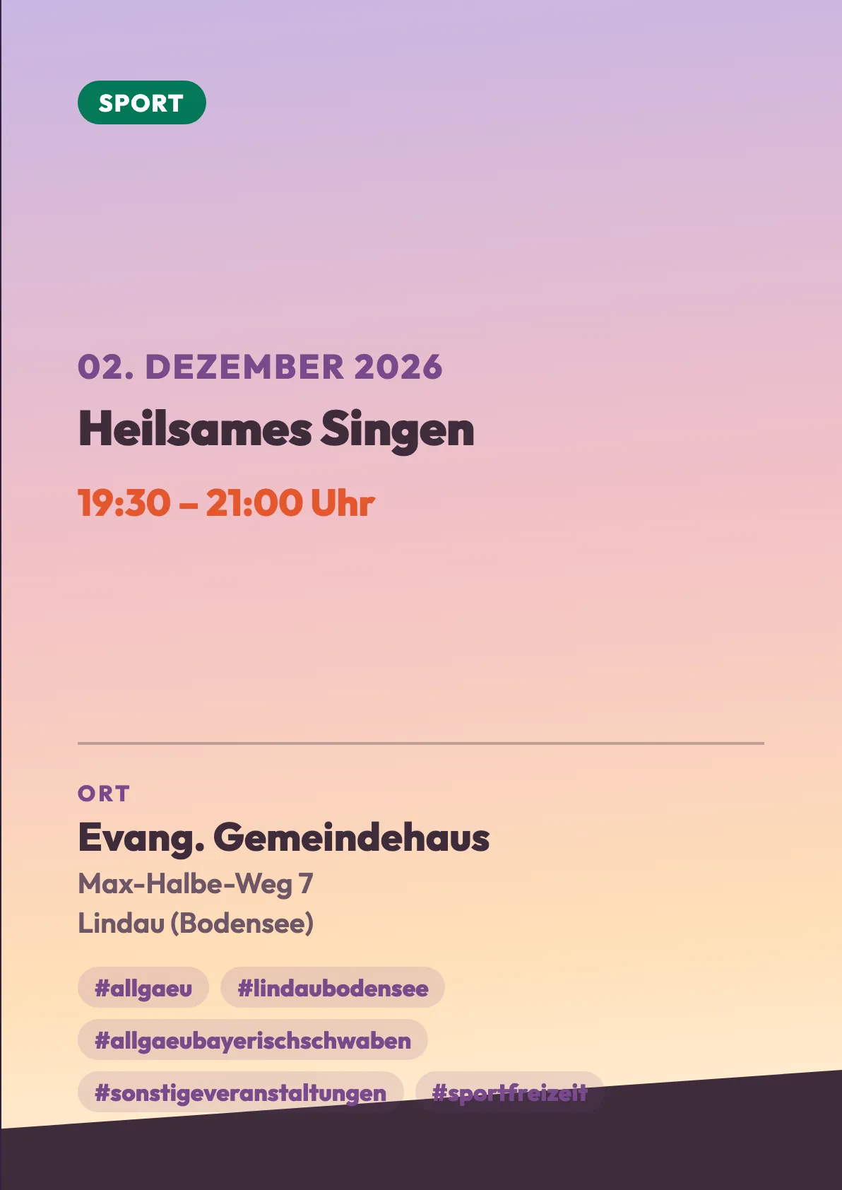 Veranstaltungsflyer