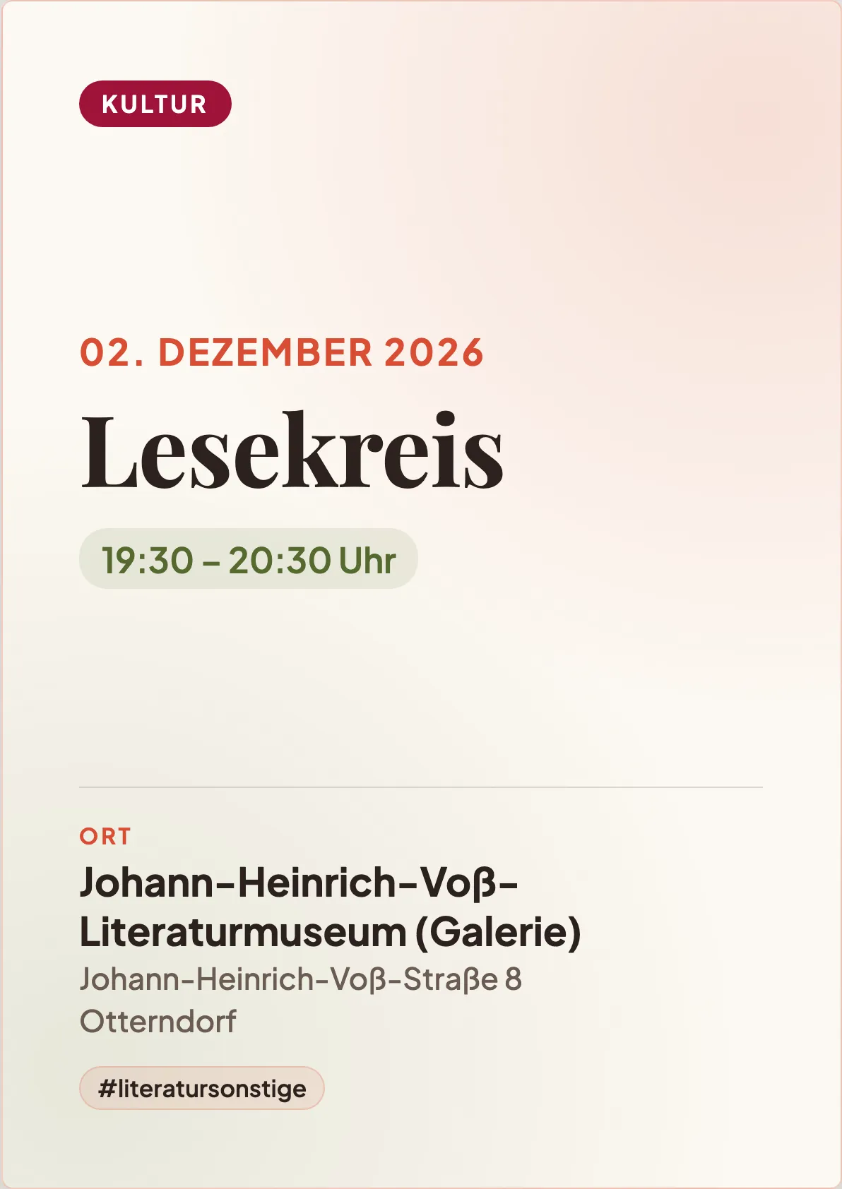 Veranstaltungsflyer