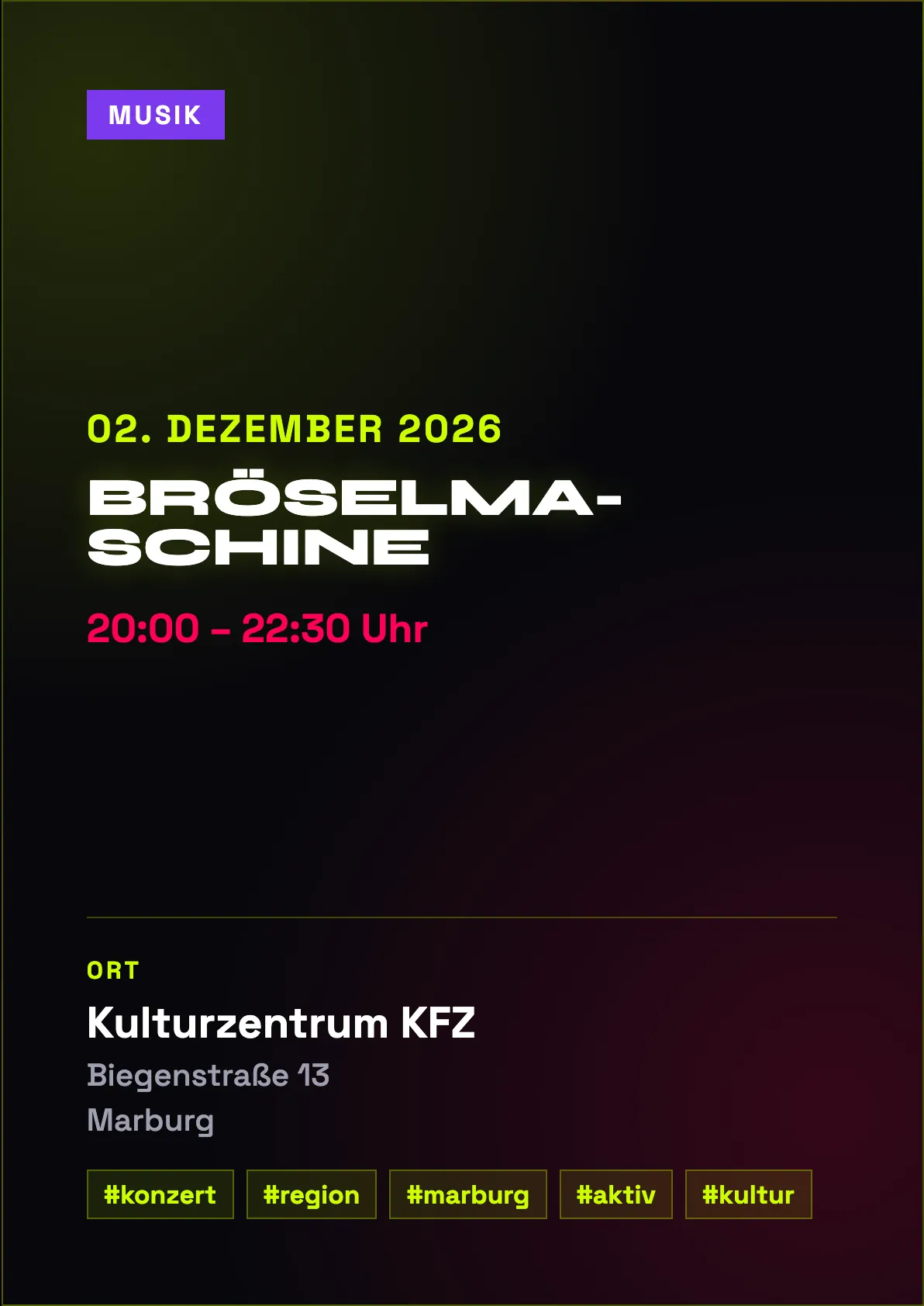 Veranstaltungsflyer