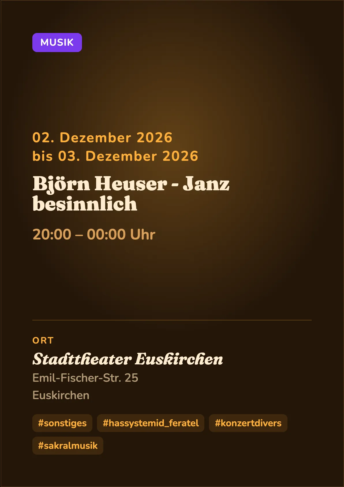 Veranstaltungsflyer