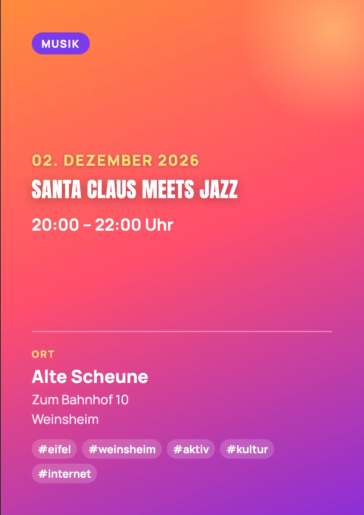 Veranstaltungsflyer