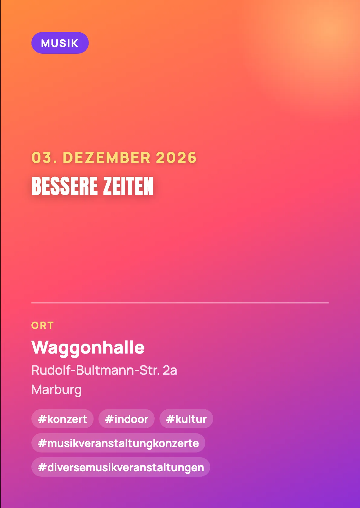 Veranstaltungsflyer