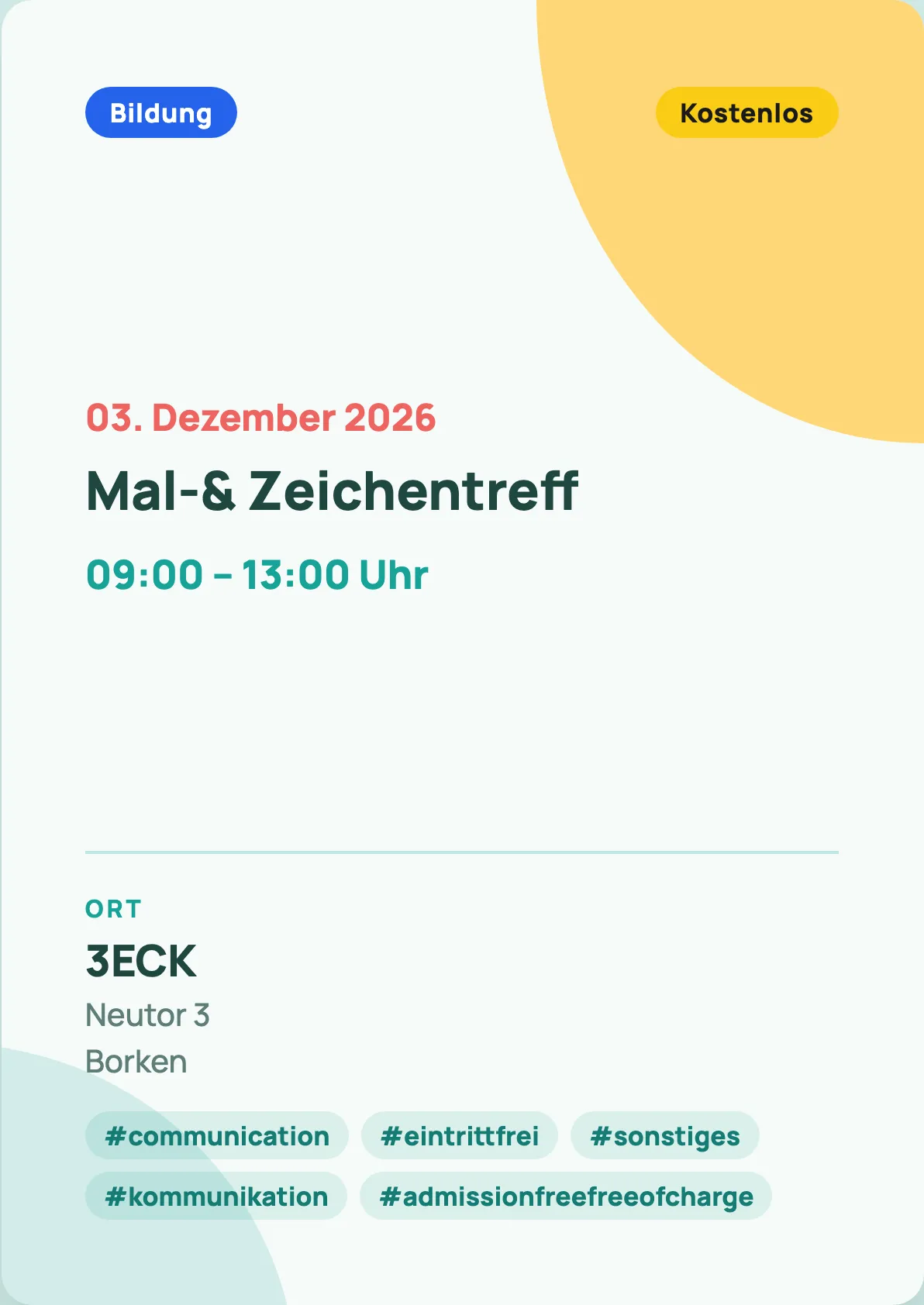 Veranstaltungsflyer
