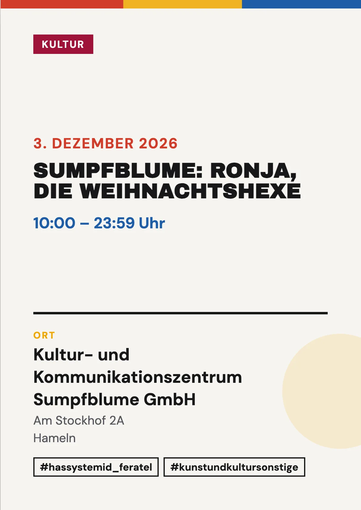 Veranstaltungsflyer