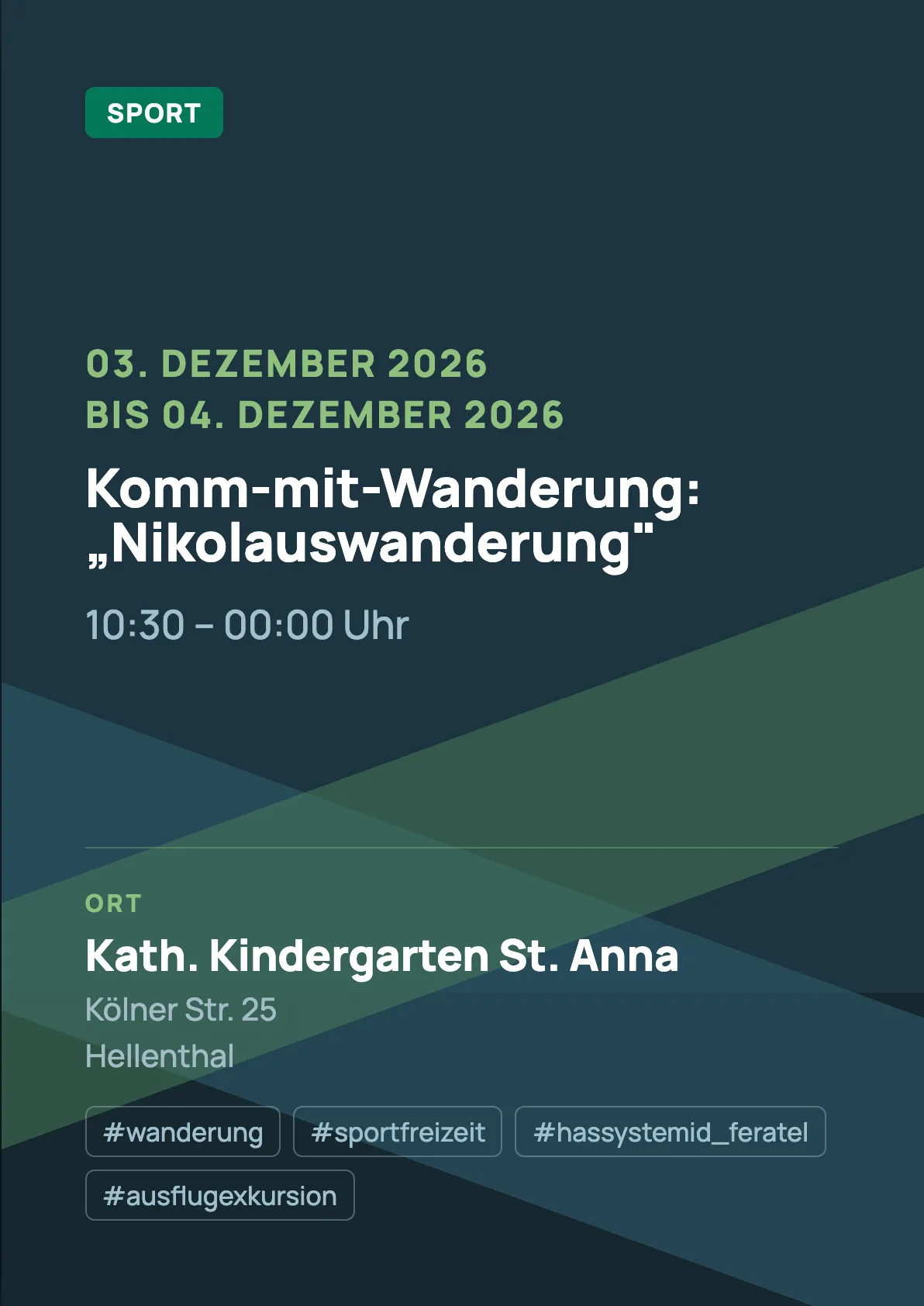 Veranstaltungsflyer