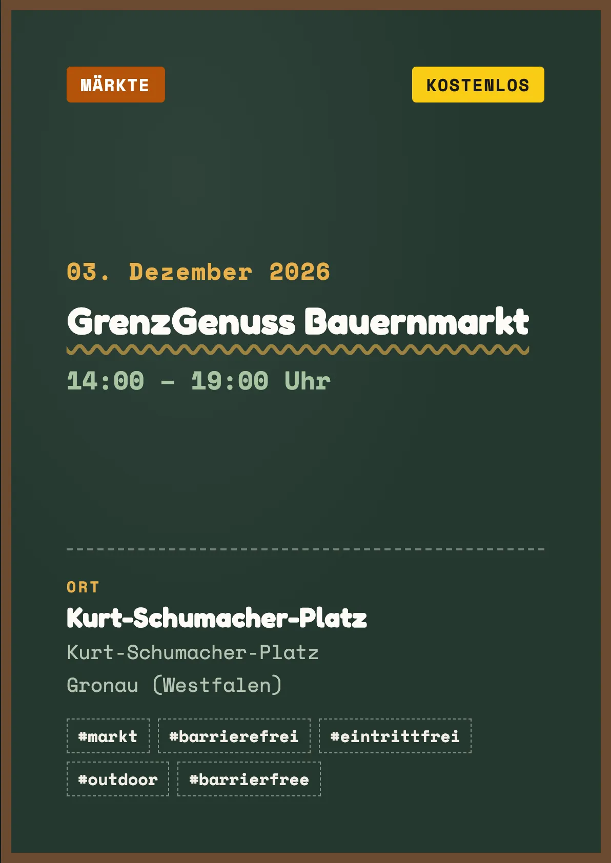 Veranstaltungsflyer