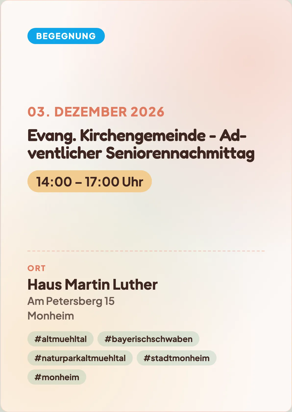 Veranstaltungsflyer