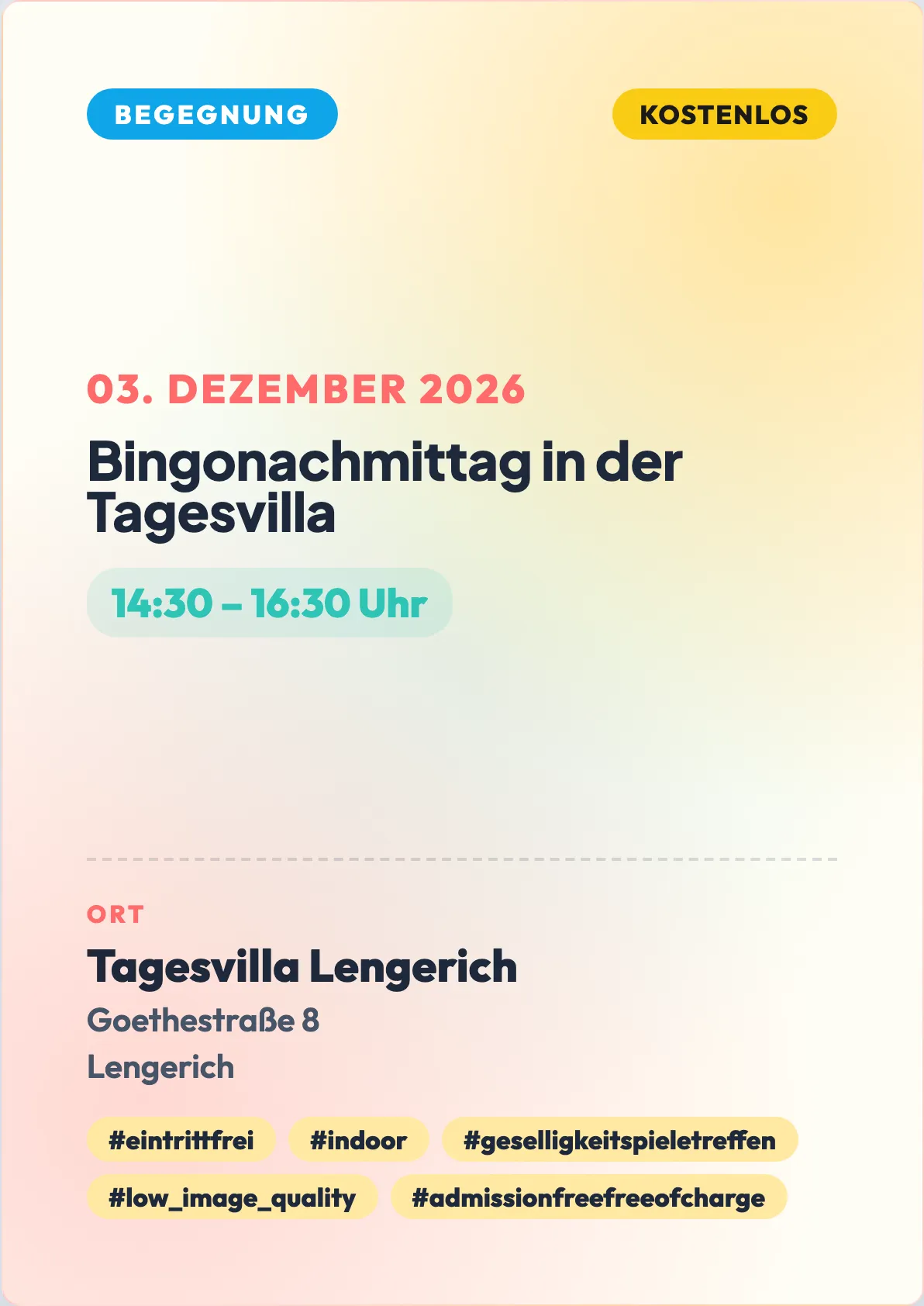 Veranstaltungsflyer